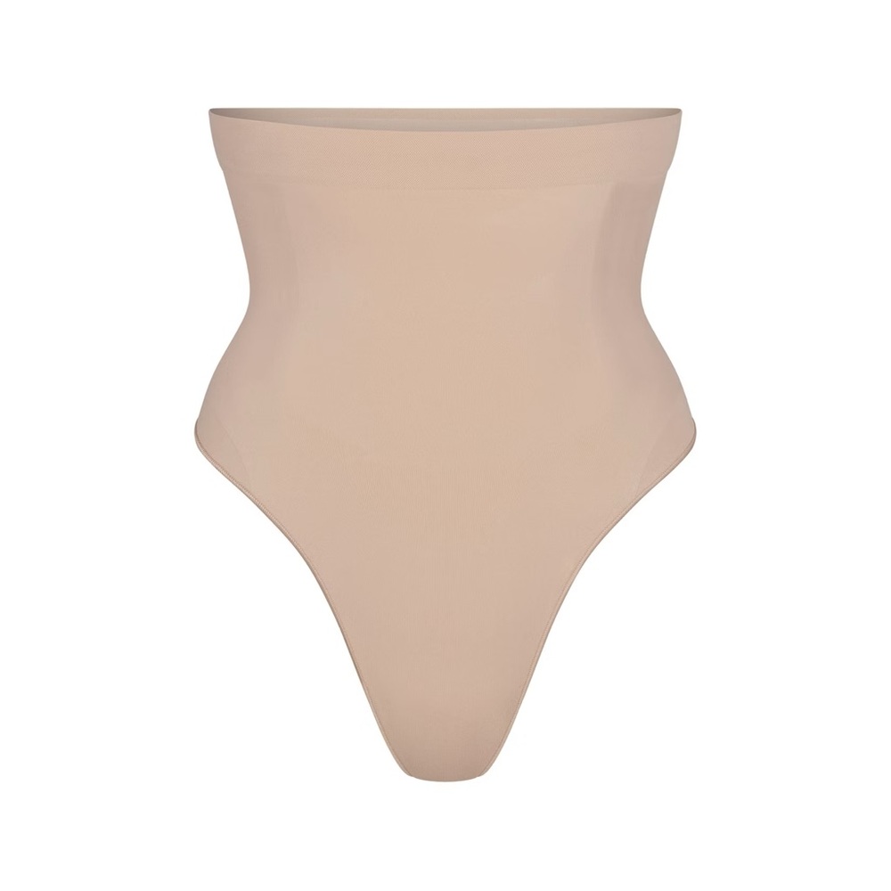 SKIMS High-Waisted Shapewear Thong - Nude
